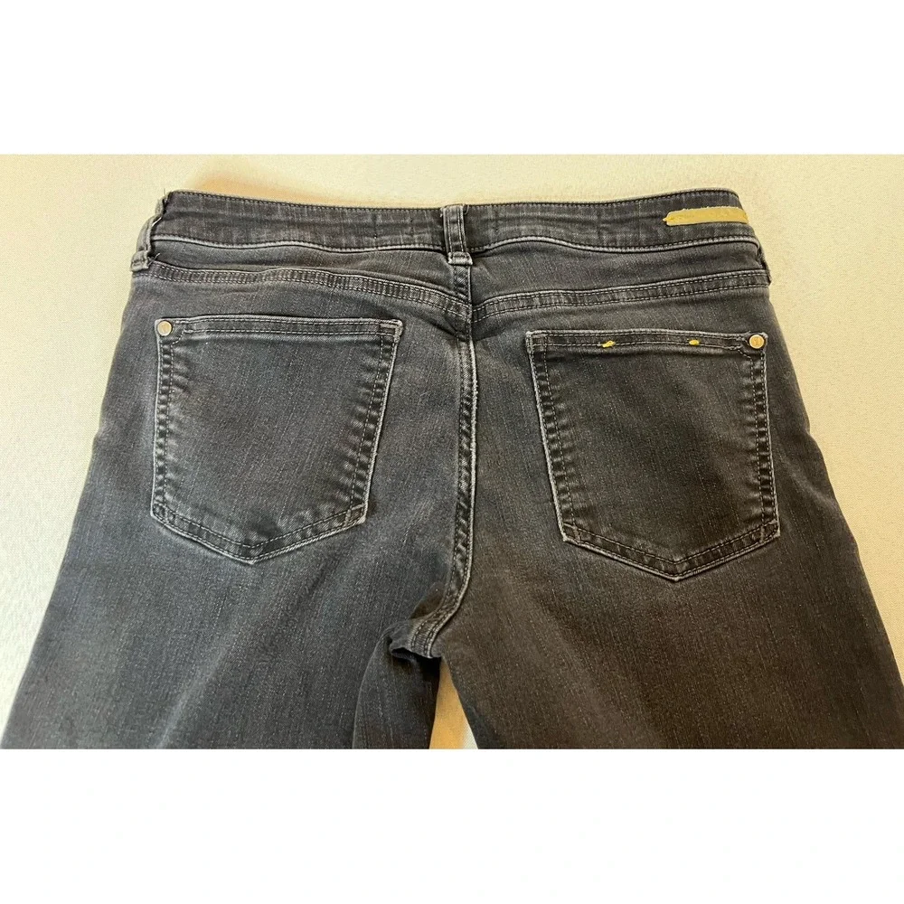 Pilcro and the Letterpress Stet Jeans Women's 28 Black Mid Rise Skinny Whiskered